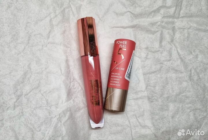 Блеск сыворотка Loreal, бальзам для губ Catrice