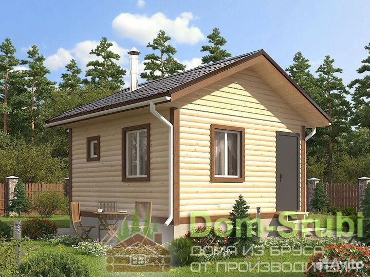 Кологрив-Хорошая надёжная Баня из бруса Б-38 (5х5)