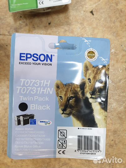 Картриджи Epson T1034, T1304, T0731H, T0817, T1294