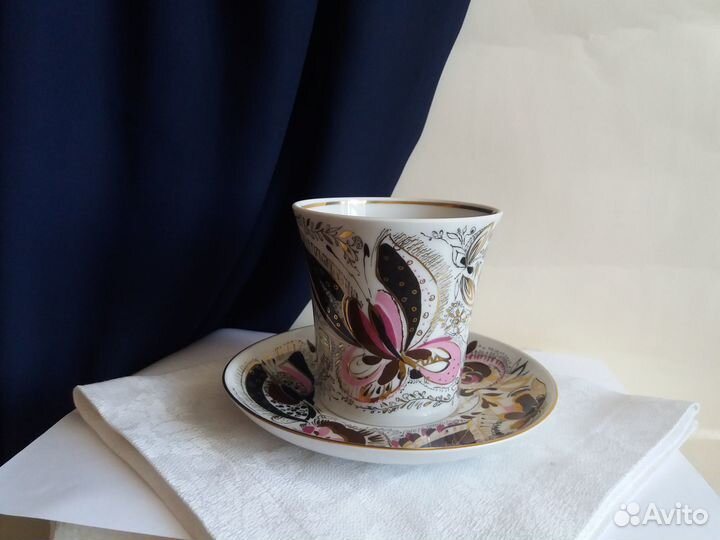 Бокал с блюдцем Ленинградский лфз