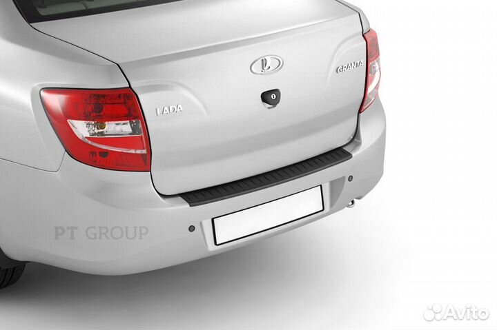 Накладка на задний бампер Лада Гранта седан