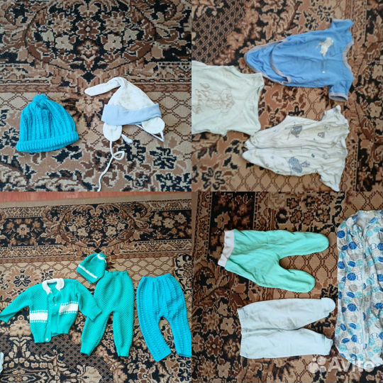 Вещи детские пакетом на мальчика от 0 до 6 месяцев