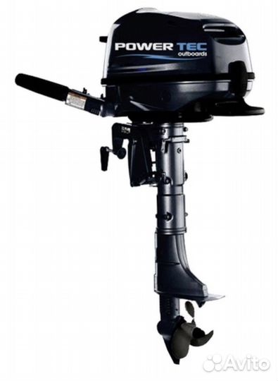4х тактный лодочный мотор 6л/с powertec(Ямаха)