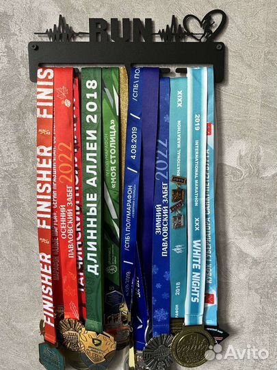 Медальница бег RUN Girl small