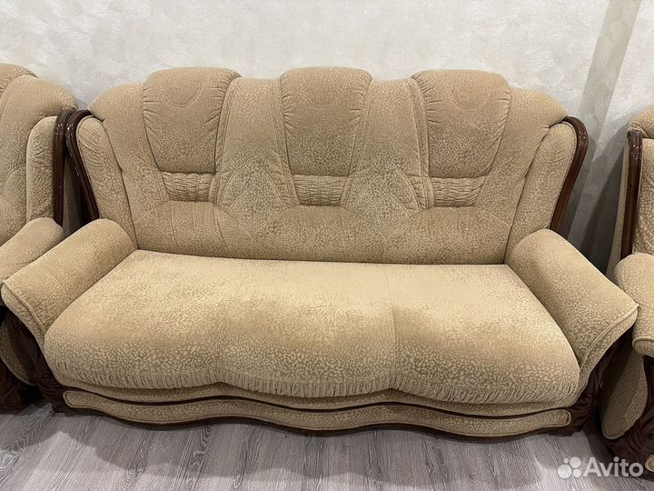 Диван и 2 кресла бу