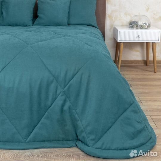 Покрывало новое Эдем синяя птица на диван