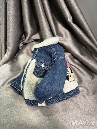 Джинсовая куртка zara для девочки 104