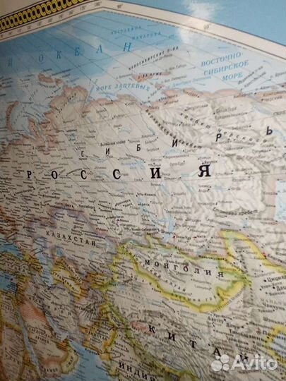 Карта мира на стену