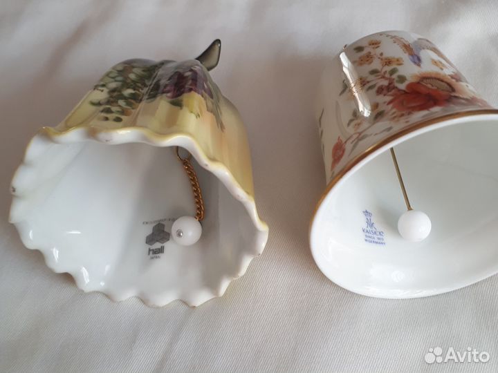 Колокольчики Германия Кайзер и Япония фарфор