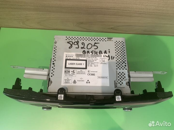 Штатная магнитола Nissan Qashqai j11
