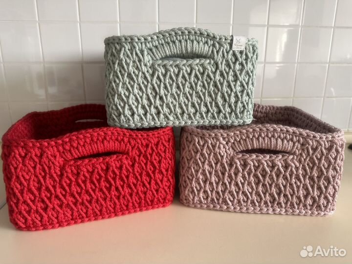 Корзина из полиэфирного шнура