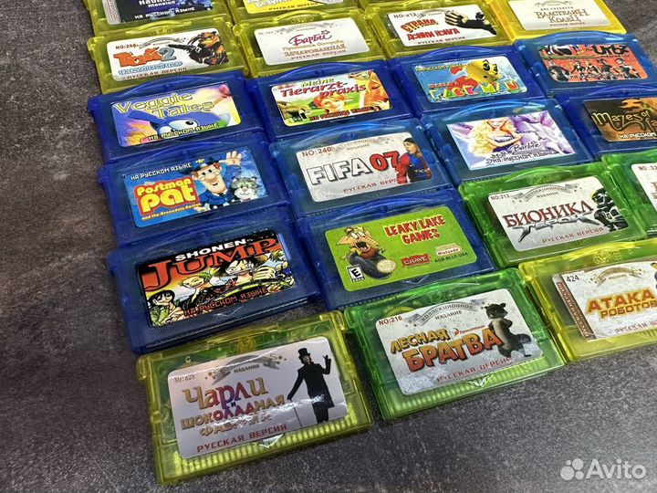 Картриджи неоригинальные GBA без коробки