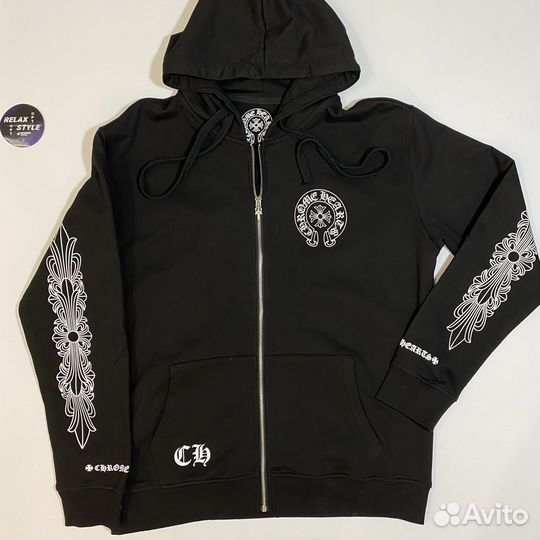 Зип худи chrome hearts