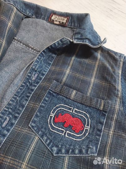 Джинсовая рубашка детская