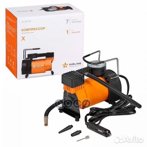 Компрессор airline X 12V, 30 л/мин, 7 Атм, 12,5 А