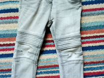 Серые джинсы немецкие для девочки 86