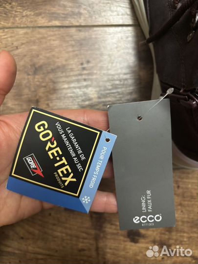 Ecco gore tex зимние кроссовки