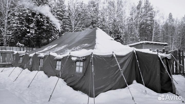 Армейская палатка с хранения брезентовая