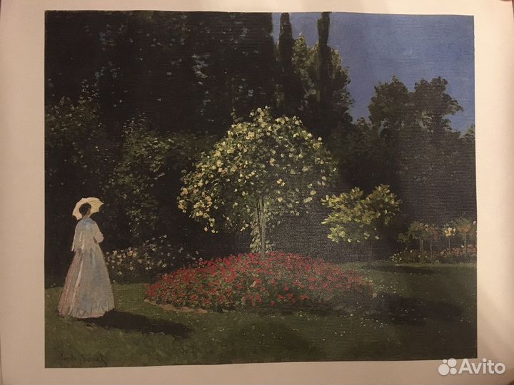 Репродукция Клод Моне Дама в саду