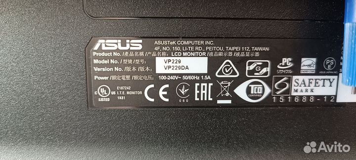 Монитор asus 1920x1080