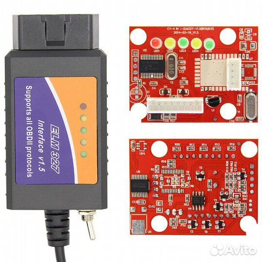 ELM327 USB диагностический кабель с переключателем