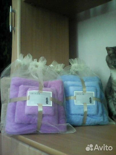 Подарочный набор из 3-х полотенец (микрофибра)