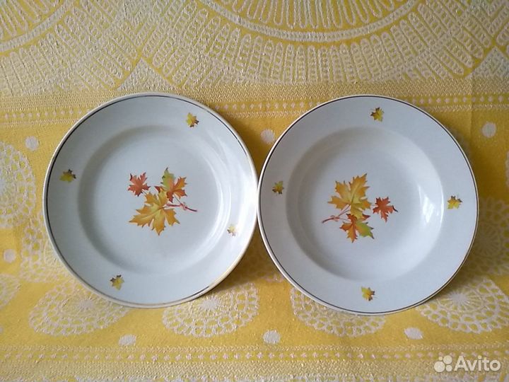 Сервиз. Новые тарелки порционные глубокие и мелкие