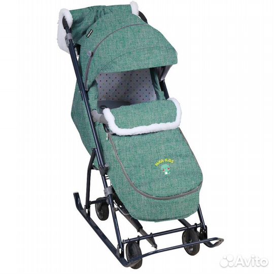 Санки коляска Ника 6, по низкой