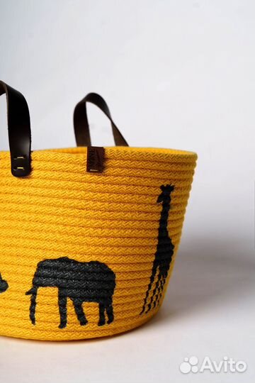 Интерьерная корзина для хранения, ручная работа