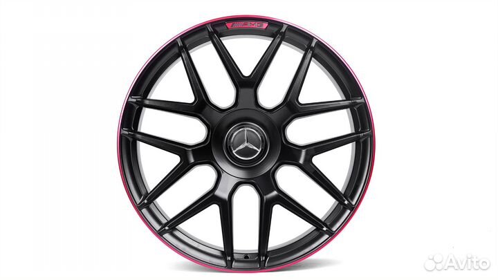 Диски колесные кованые AMG 10 спицевые черные R22