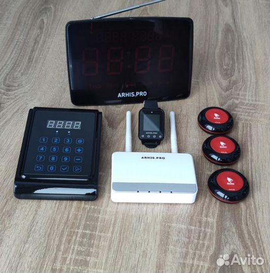 Кнопка вызова официанта,часы, табло, пульт, репите