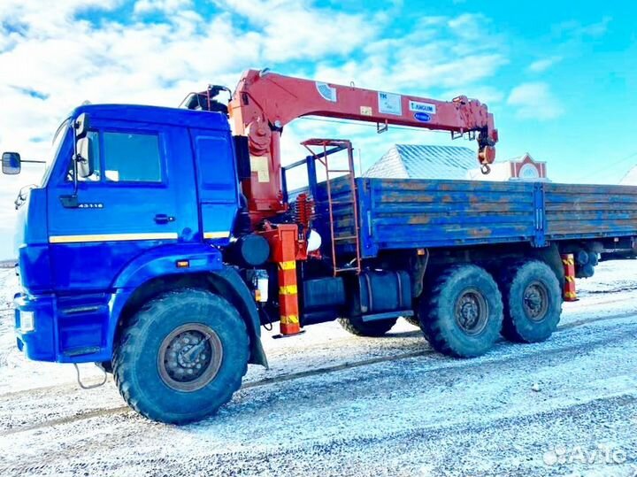 Аренда и услуги манипулятора-вездехода, стрела 20 м, борт 7 т, 7.7 м