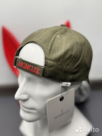 Крутая кепка бейсболка Moncler хаки