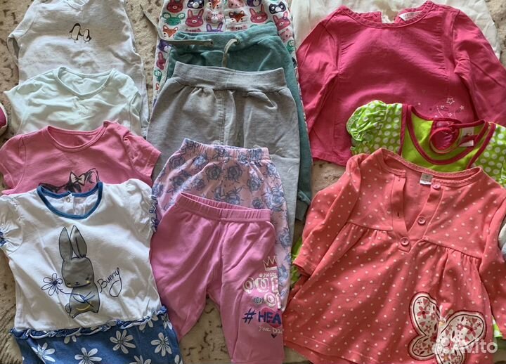 Пакет вещей на девочку 80-86