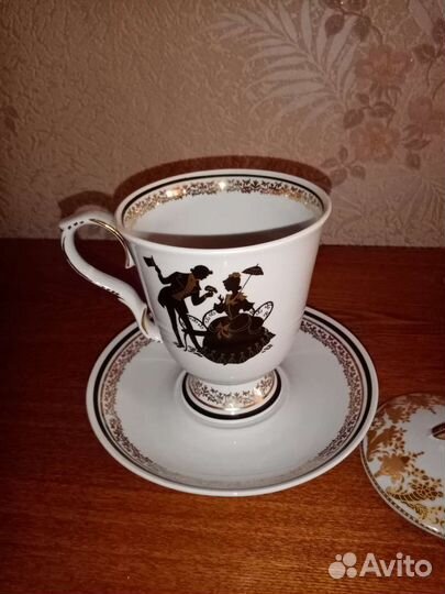 Большая чайная пара Дулево