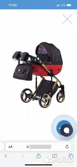 Коляска 2 в 1 adamex chantal