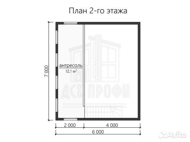 Каркасный дом под ключ 76м2 с ассиметричной крышей