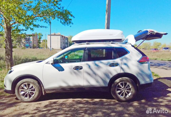 Багажник Nissan X-Trail, бокс на крышу, автобокс