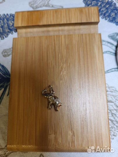 Серебряный кулон Солнце и Слон