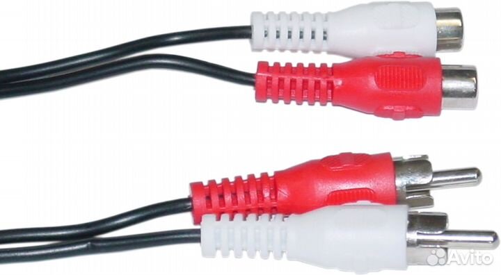 Кабель krauler 2RCA(M) -2RCA(F), 10м, блистер