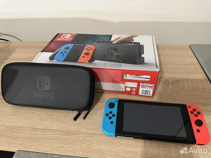 Прошитая Nintendo switch Neon + 128 gb