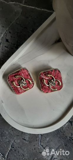 Серьги в стиле Chanel, новые