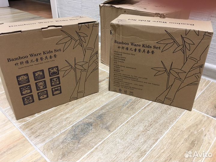 Детская посуда из бамбука