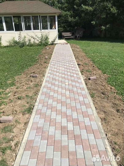 Укладка брусчатки