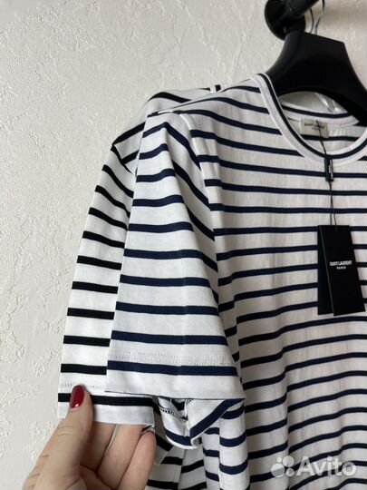 Футболка тельняшка YSL премиум