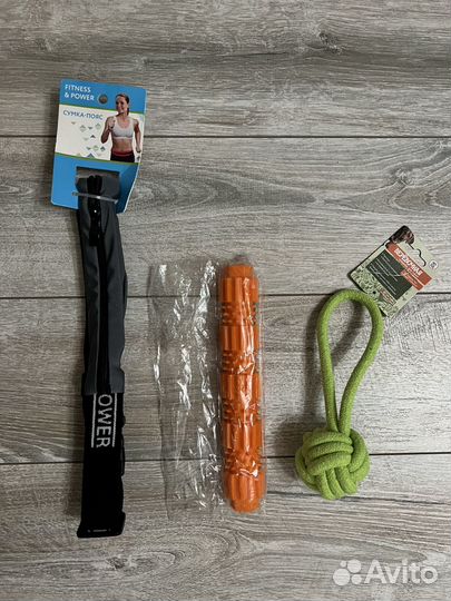 Игрушки для собак: сумка для корма, кость, канат