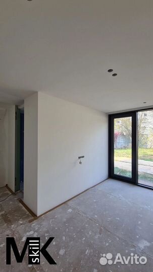 Шпаклевка стен, штукатурка