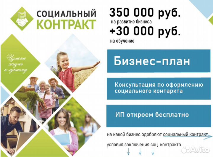 Бизнес план для соцконтракта