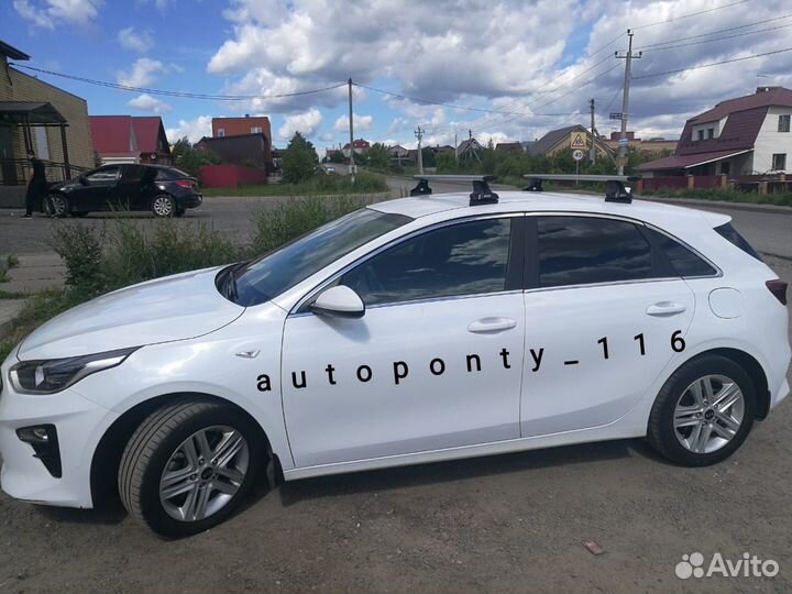 Багажник на крышу Kia Ceed аэро поперечины