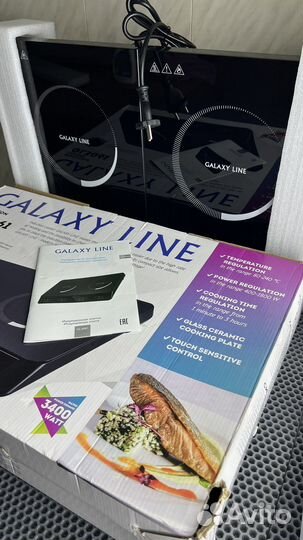 Плитка индукционная galaxy line 2 конфорки новая